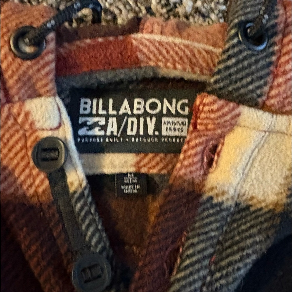 Billabong Hoodie - Fleece Button Sweater Jacket - Picture 3 of 3